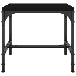 vidaXL Tavolino da Salotto Nero 50x50x35 cm in Legno Ingegnerizzato