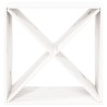 vidaXL Portabottiglie Bianco 62x25x62 cm in Legno Massello di Pino