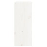 vidaXL Portabottiglie Bianco 62x25x62 cm in Legno Massello di Pino