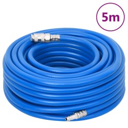 vidaXL Tubo d'Aria Blu 0,6" 5 m in PVC