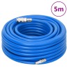 vidaXL Tubo d'Aria Blu 0,6" 5 m in PVC