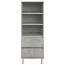 vidaXL Credenza Grigio Cemento 40x36x110 cm in Legno Ingegnerizzato