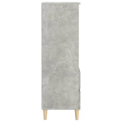 vidaXL Credenza Grigio Cemento 40x36x110 cm in Legno Ingegnerizzato