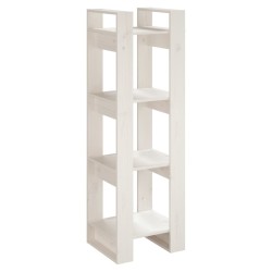 vidaXL Libreria/Divisorio Bianco 41x35x125cm in Legno Massello di Pino