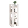 vidaXL Libreria/Divisorio Bianco 41x35x125cm in Legno Massello di Pino