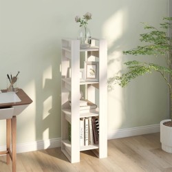 vidaXL Libreria/Divisorio Bianco 41x35x125cm in Legno Massello di Pino