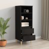 vidaXL Credenza Nero 40x36x110 cm in Legno Ingegnerizzato