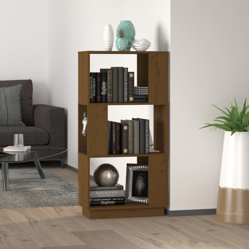 vidaXL Libreria/Divisorio Miele 51x25x101 cm in Legno Massello di Pino