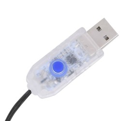 vidaXL Luci per Albero 500 LED Blu 500 cm Interno Esterno