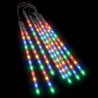 vidaXL Luci Meteoriche 8 pz 30cm Colorate 192 LED Interni Esterni