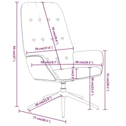 vidaXL Poltrona Relax con Poggiapiedi Grigio Scuro in Microfibra