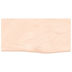 vidaXL Piano Bagno 60x30x4 cm in Legno Massello Non Trattato