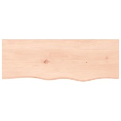 vidaXL Piano Bagno 80x30x6 cm in Legno Massello Non Trattato