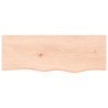 vidaXL Piano Bagno 80x30x6 cm in Legno Massello Non Trattato