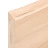 vidaXL Piano Bagno 80x30x6 cm in Legno Massello Non Trattato