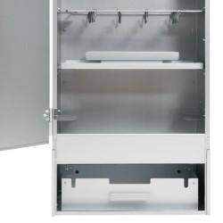 vidaXL Forno Affumicatore BBQ con Tavolino in Acciaio Zincato