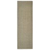 vidaXL Tappeto in Sisal per Tiragraffi Tortora 80x250 cm