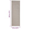 vidaXL Tappeto in Sisal per Tiragraffi Sabbia 66x200 cm