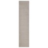 vidaXL Tappeto in Sisal per Tiragraffi Sabbia 66x300 cm