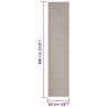 vidaXL Tappeto in Sisal per Tiragraffi Sabbia 66x300 cm