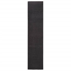 vidaXL Tappeto in Sisal per Tiragraffi Nero 80x350 cm