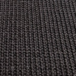 vidaXL Tappeto in Sisal per Tiragraffi Nero 80x350 cm