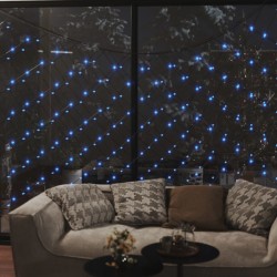 vidaXL Rete Luci di Natale Blu Chiaro 3x2m 204 LED Interni Esterni