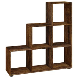 vidaXL Libreria a Scala Rovere Fumo 107 cm in Legno Ingegnerizzato