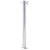 vidaXL Colonna d'Acqua da Giardino 80 cm Acciaio Inox Rotonda