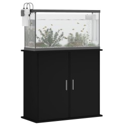 vidaXL Supporto per Acquario 81x36x73 cm in Legno ingegnerizzato Nero