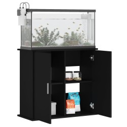 vidaXL Supporto per Acquario 81x36x73 cm in Legno ingegnerizzato Nero