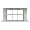 vidaXL Supporto Acquario 120x40x60 cm Legno ingegnerizzato Grigio Cemento