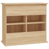 vidaXL Supporto Acquario 81x36x73cm in Legno ingegnerizzato Rovere Sonoma