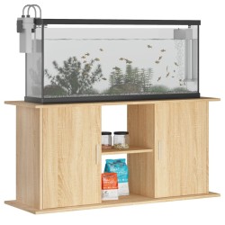 vidaXL Supporto Acquario 121x41x58 cm Legno ingegnerizzato Rovere Sonoma