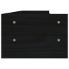 vidaXL Supporto per Monitor Nero 100x24x16cm in Legno Massello di Pino