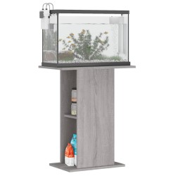 vidaXL Supporto per Acquario 60,5x36x72,5 cm Multistrato Grigio Sonoma