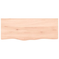 vidaXL Piano Bagno 100x40x4 cm in Legno Massello Non Trattato