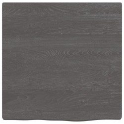 vidaXL Piano Bagno Grigio Scuro 40x40x2 cm Legno Massello Trattato