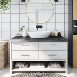 vidaXL Piano Bagno Grigio...