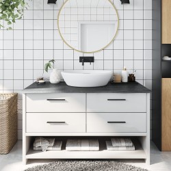 vidaXL Piano Bagno Grigio...