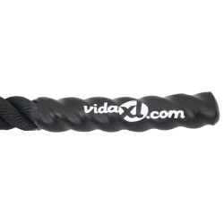 vidaXL Corda da Allenamento Nera 6 m 4,5 kg in Poliestere