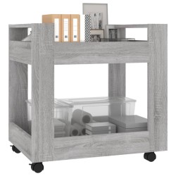 vidaXL Carrello Scrivania Grigio Sonoma 60x45x60 cm Legno ingegnerizzato