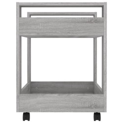 vidaXL Carrello Scrivania Grigio Sonoma 60x45x60 cm Legno ingegnerizzato