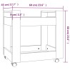 vidaXL Carrello Scrivania Grigio Sonoma 60x45x60 cm Legno ingegnerizzato