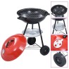 vidaXL Barbecue a Carbone Kettle Portatile XXL con Ruote 44 cm