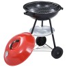 vidaXL Barbecue a Carbone Kettle Portatile XXL con Ruote 44 cm