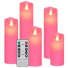 vidaXL Set Candele Elettriche a LED 5 pz con Telecomando Bianco Caldo