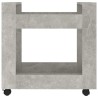 vidaXL Carrello Scrivania Grigio cemento 60x45x60 cm Legno ingegnerizzato