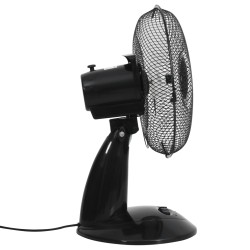 vidaXL Ventilatore da Tavolo a 3 Velocità 30 cm 40 W Nero