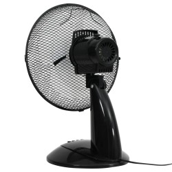 vidaXL Ventilatore da Tavolo a 3 Velocità 30 cm 40 W Nero